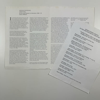 Rediscovering Writing – St Ives and Painters in Literature | Alison Oldham, 2000
