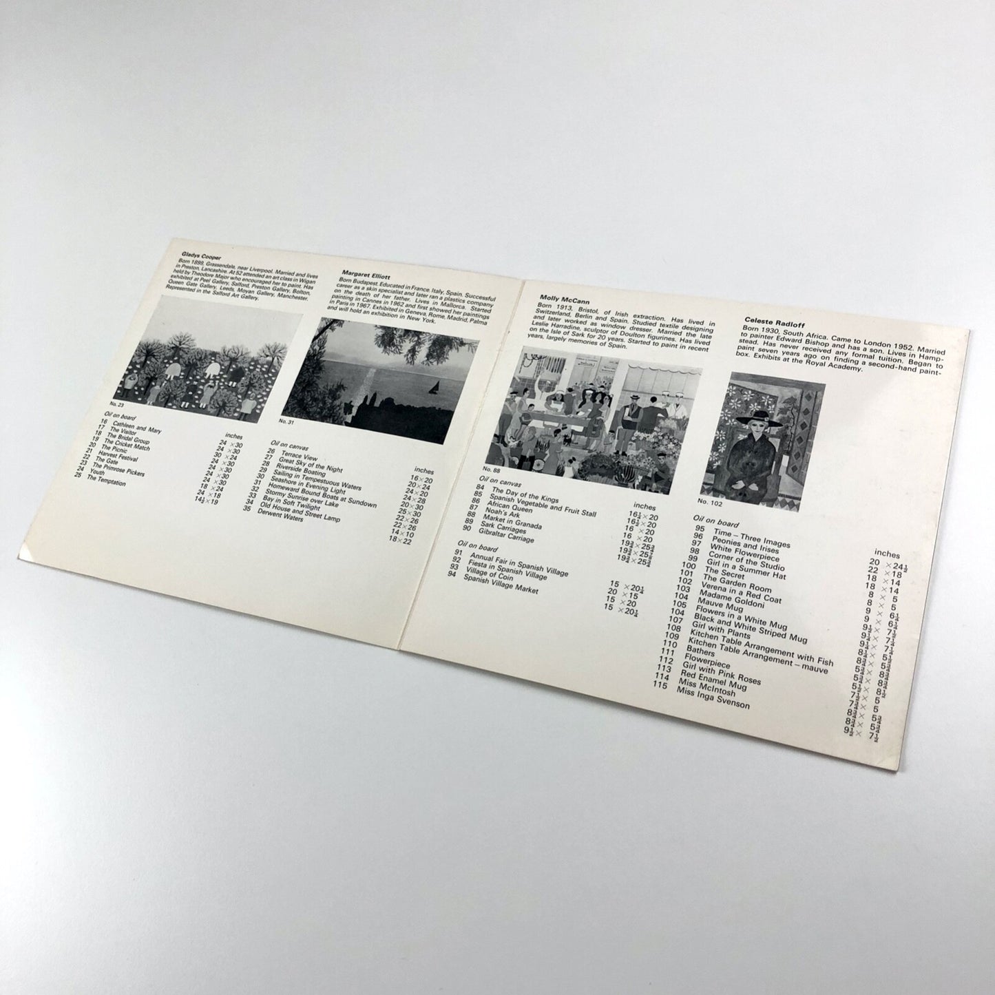 The Spontaneous Eye – Grosvenor Gallery folded card, Nov-Dec 1967