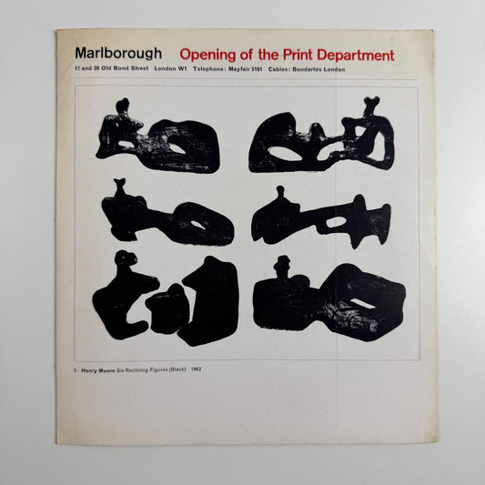 Opening of the Print Department | Marlborough 1965/6 cat.149 design by Gordon House