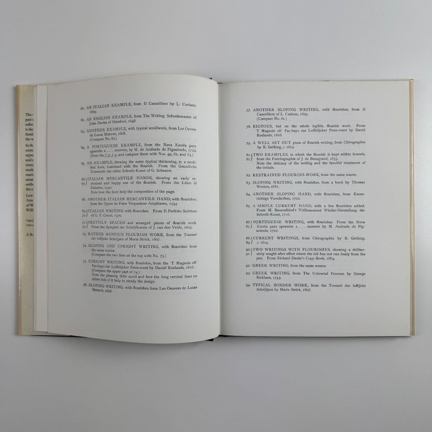 Penmanship of the XVI, XVII and XVIII centuries by Lewis F. Day. Batsford 1978