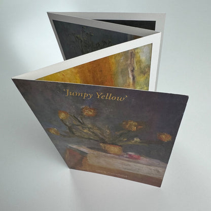 Folding card 'Jumpy Yellow' Alice Mumford | Badcocks Gallery 2008