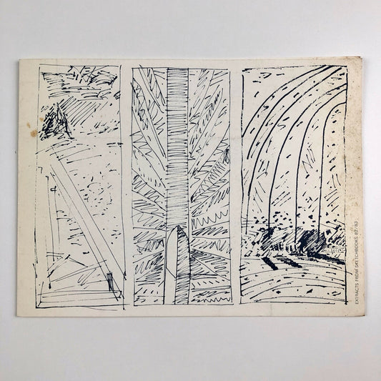 John Loker. Works on paper 1970 to 1983 | Angela Flowers, London | Folded card