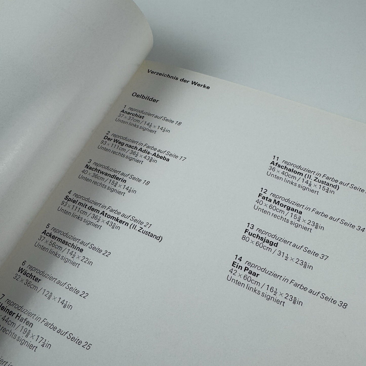 Erich Brauer | Marlborough Galerie Zurich exhibition catalogue, 1973