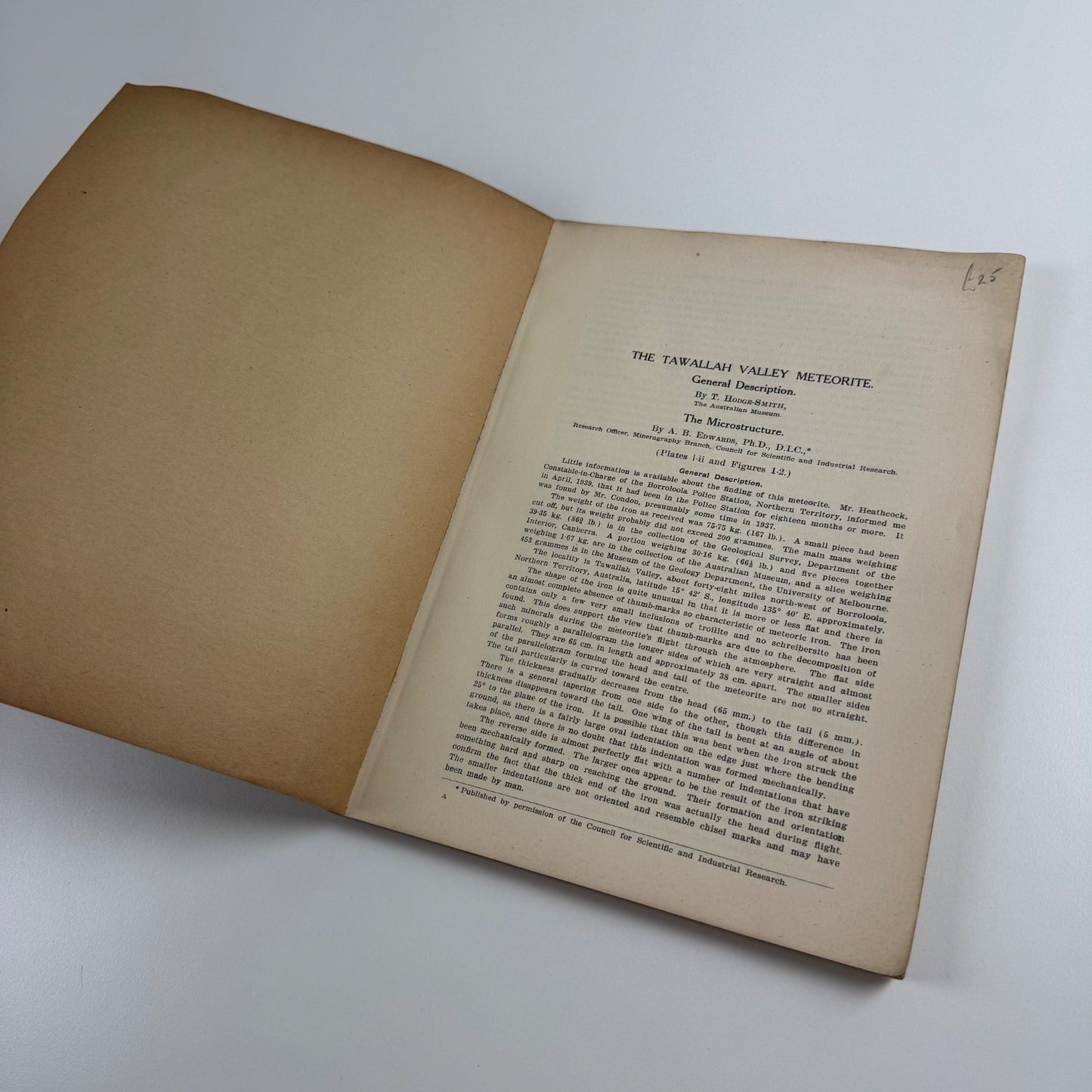 Records of the Australian Museum ed. A.B. Walkom Vol XXI, No. 1 4 July 1941