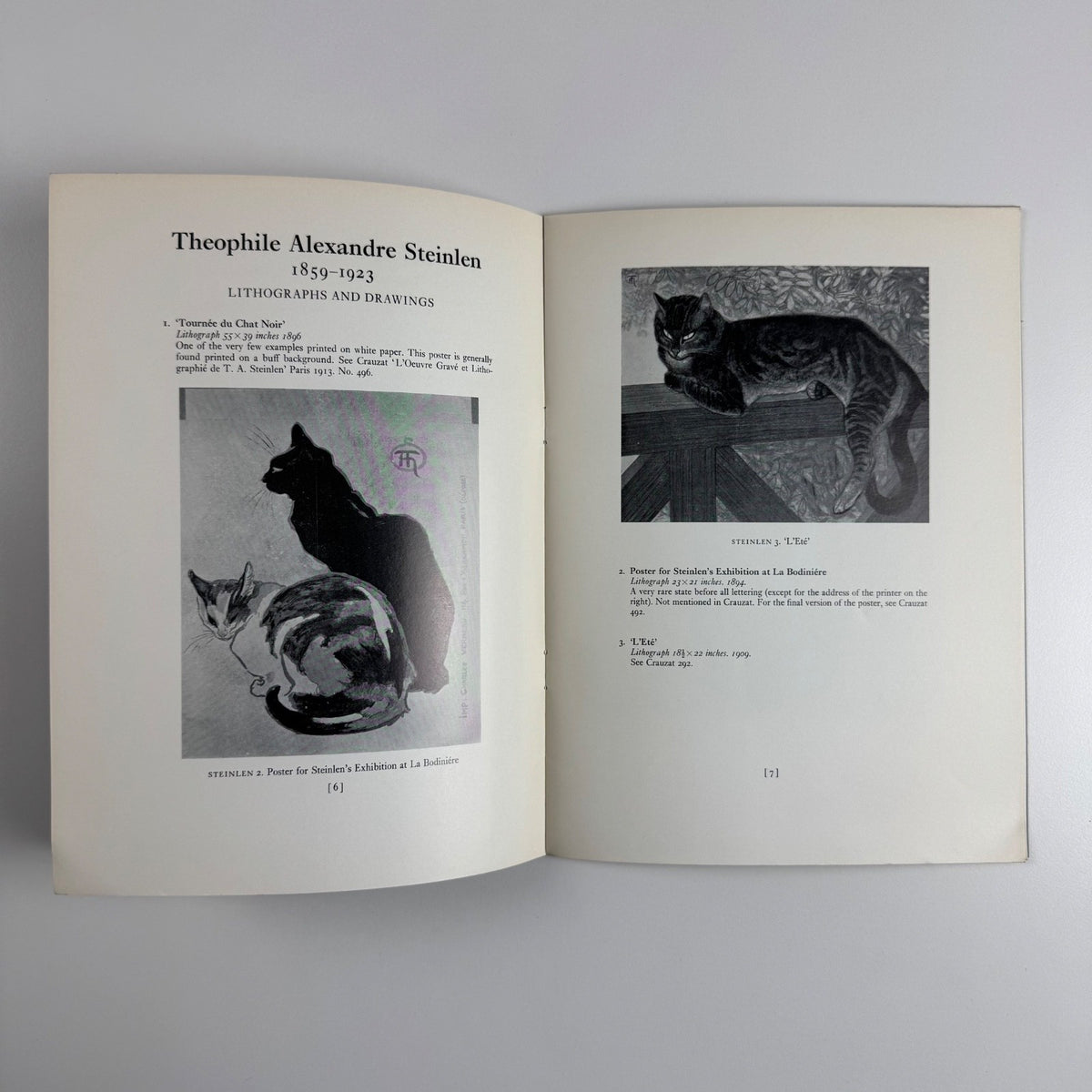 Cats by Steinlen and Nam. An exhibition of paintings, drawings & lithographs | The Ferrers Gallery, March 1971