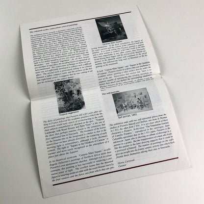 Pissarro in Venezuela – event leaflet and family tree card | Bolivar Hall, 1997