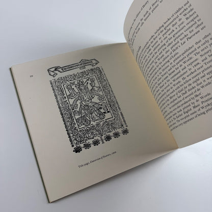 Wynkyn de Worde. Father of Fleet Street by James Moran Shenval Press keepsake | Presented by members of the Young Managing Printers USA Study Group October 1977 | British Printing Industries Federation