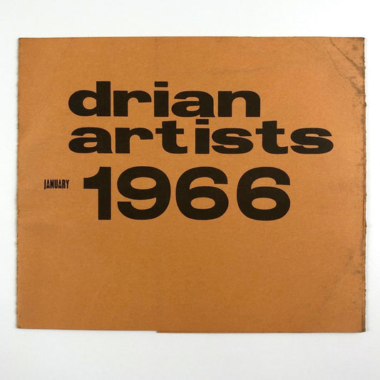 Drian Galleries artists January 1966 private view invite group exhibition including Paolozzi, Pasmore et al