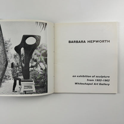 Barbara Hepworth sculpture from 1952-1962 Whitechapel Art Gallery