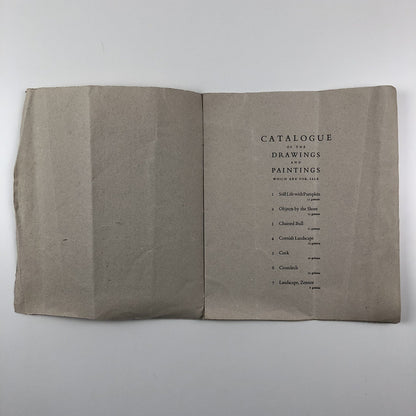 Catalogue Drawings and Paintings by Bryan Wynter | Guido Morris, St Ives catalogue leaflet 1947