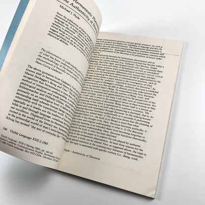 Visible Language journal Vol XVII, No. 2, Spring 1983 | The Renascence of Die Hermeneute