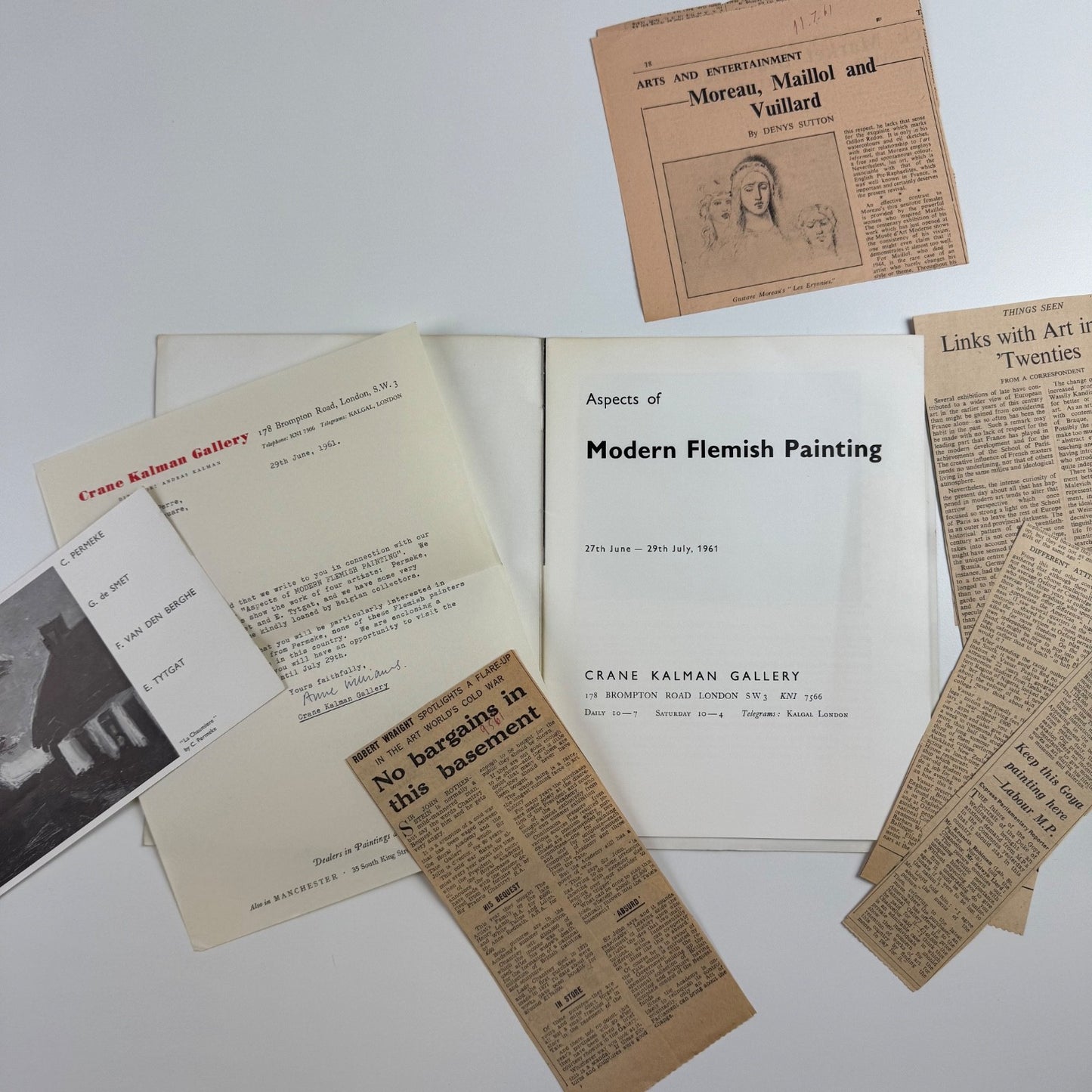 Aspects of Modern Flemish Painting | Crane Kalman Gallery 1961