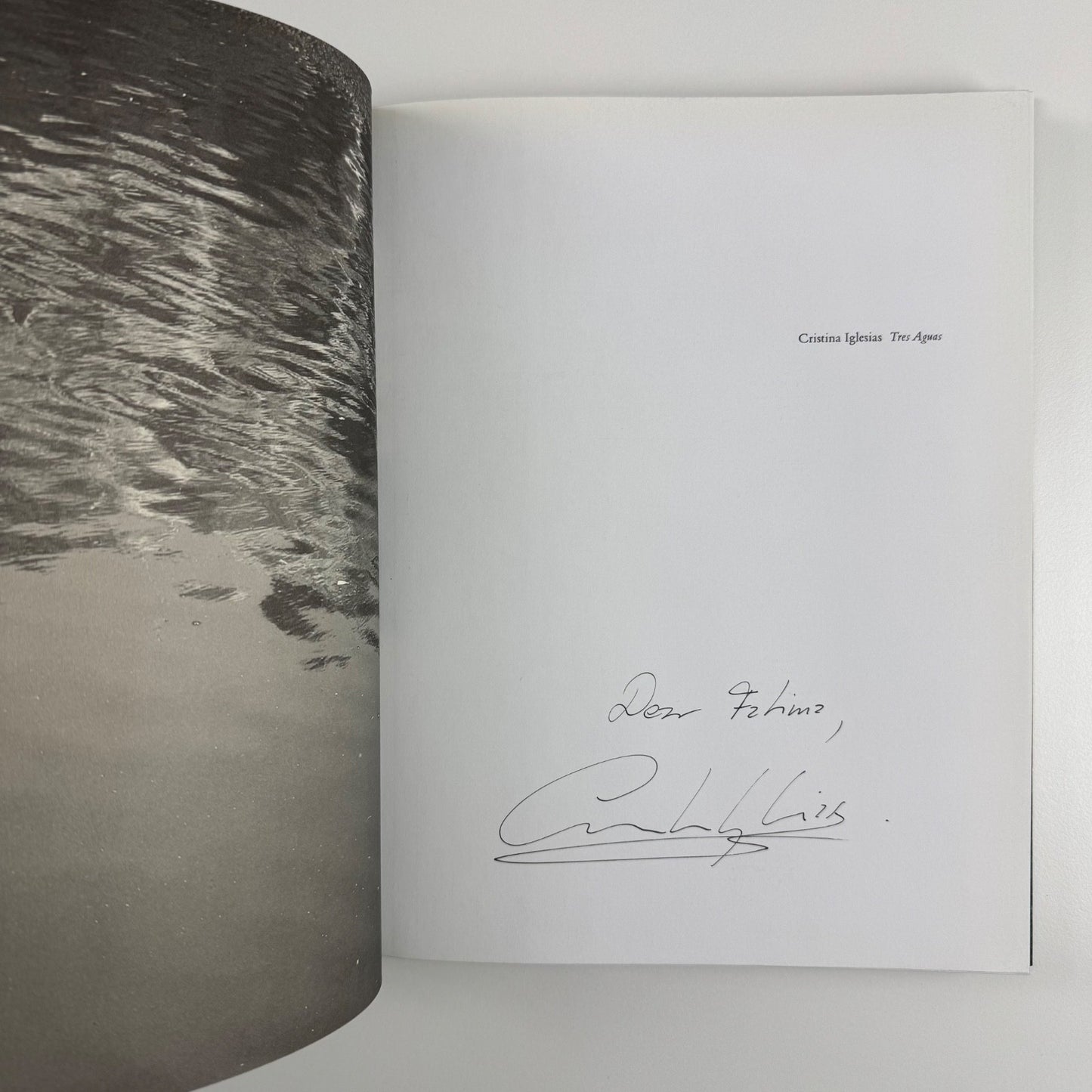 Cristina Iglesias. Tres Aguas | Edited by James Kingwood. Artangel, 2015 signed