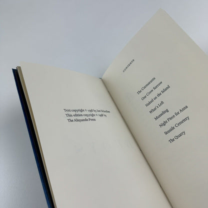 Bell Buoys. Poems by Jan Schreiber | William Rueter, The Aliquando Press, Toronto, 1998 | edition of 100 this being no. 54