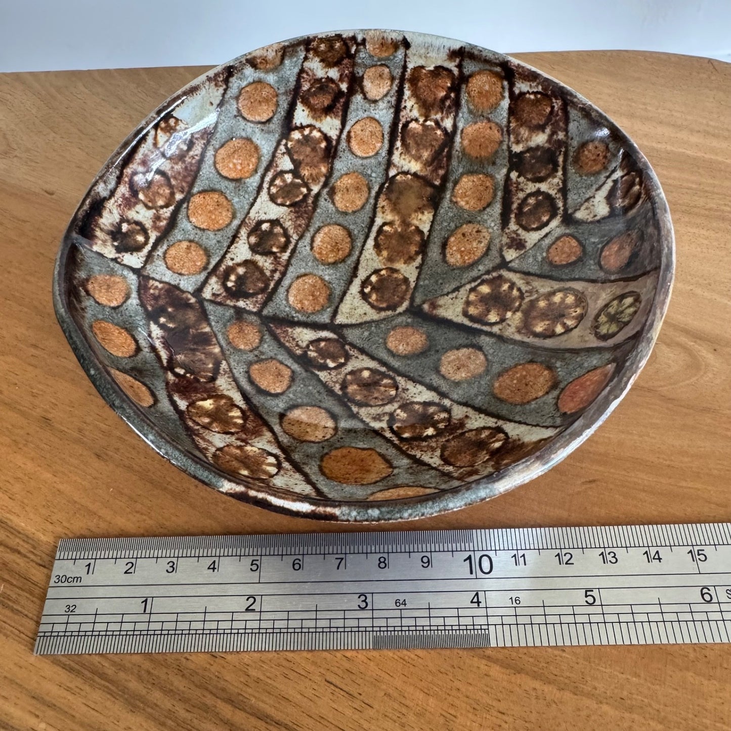 Jean-Claude Malarmey for Vallauris | Small dish | French c.1950s, inscribed signature