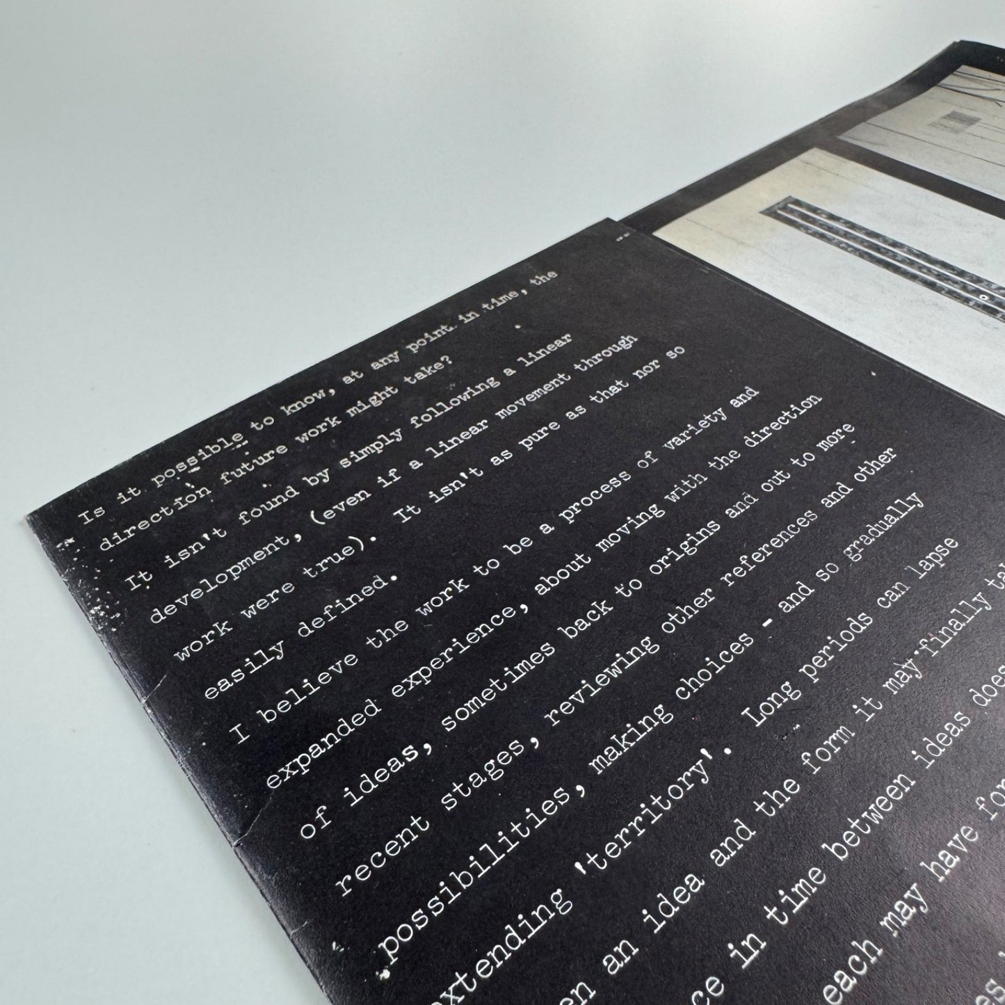 Fold out card/poster relating to Jill Mustchin | venue and date not recorded