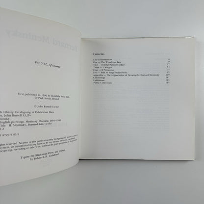 Bernard Meninsky by John Russell Taylor | Redcliffe Press, 1990