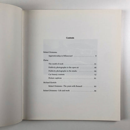 Renault In the Thirties by Robert Doisneau | Nishen 1990 | English edition
