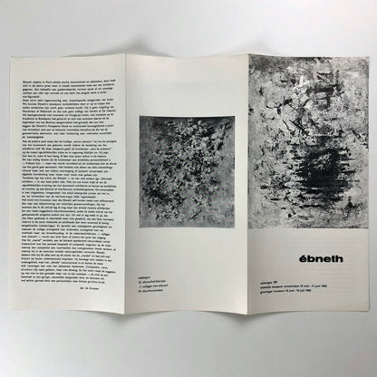 Ébneth | Stedelijk Museum Amsterdam catalogue | Cat. no. 307, 1962