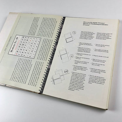 26 Letters / Letters / Lettres | 1989 wire-bound calendar ATypI | Bundesverbandes