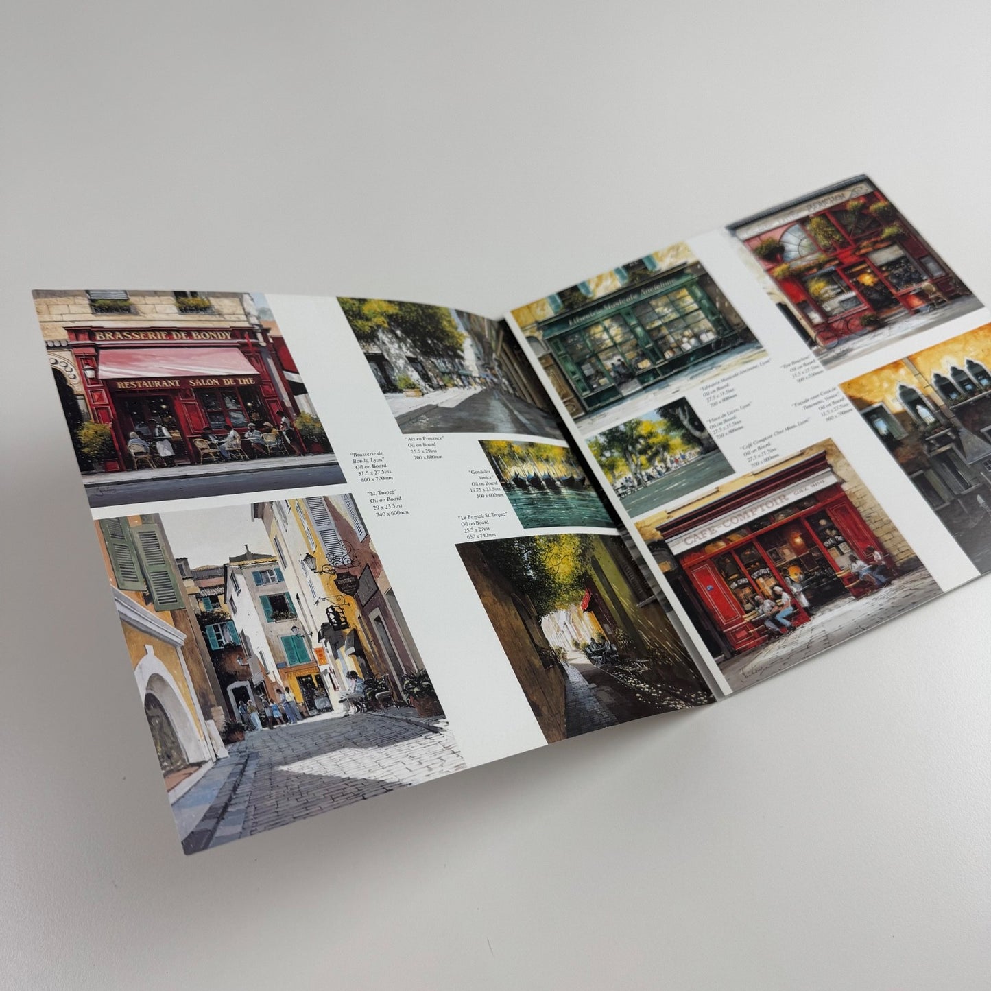 Folding card/ private view invite Jeremy Barlow | Llewellyn Alexander, 2003