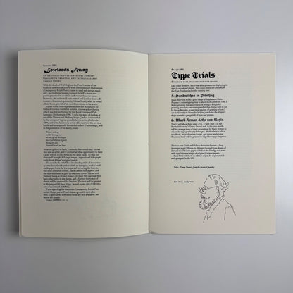 Some plans… no promises. Books on the horizon from The Old School Press 2001