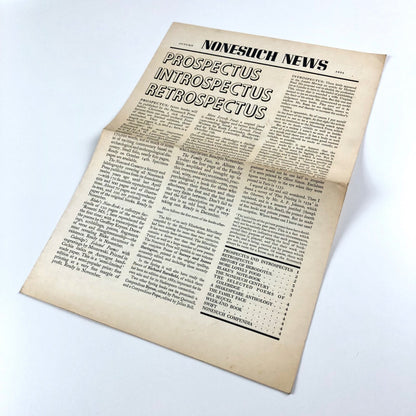 Nonesuch News – Autumn 1955 Nonesuch Press