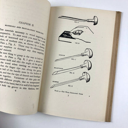 A Manual on Wood Engraving | Written & Illustrated by L. A. Doust | 1942 edition