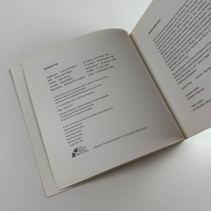 From Art to Archaeology text by Alexandra Noble. South Bank Centre, 1991