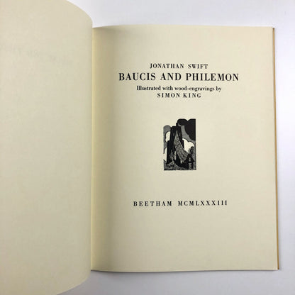 Baucis and Philemon by Jonathan Swift | Engravings and printed by Simon King, 1983