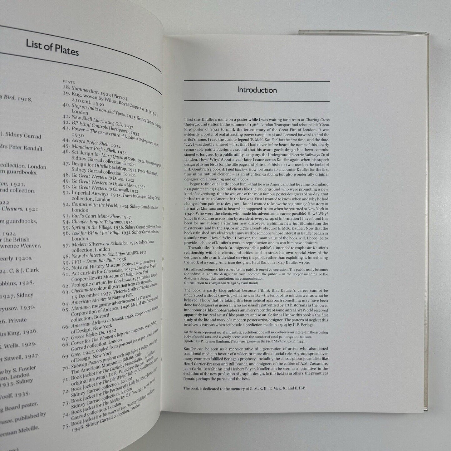 E. McKnight Kauffer: a designer and his public Mark Haworth-Booth | Gordon Fraser Gallery, 1979