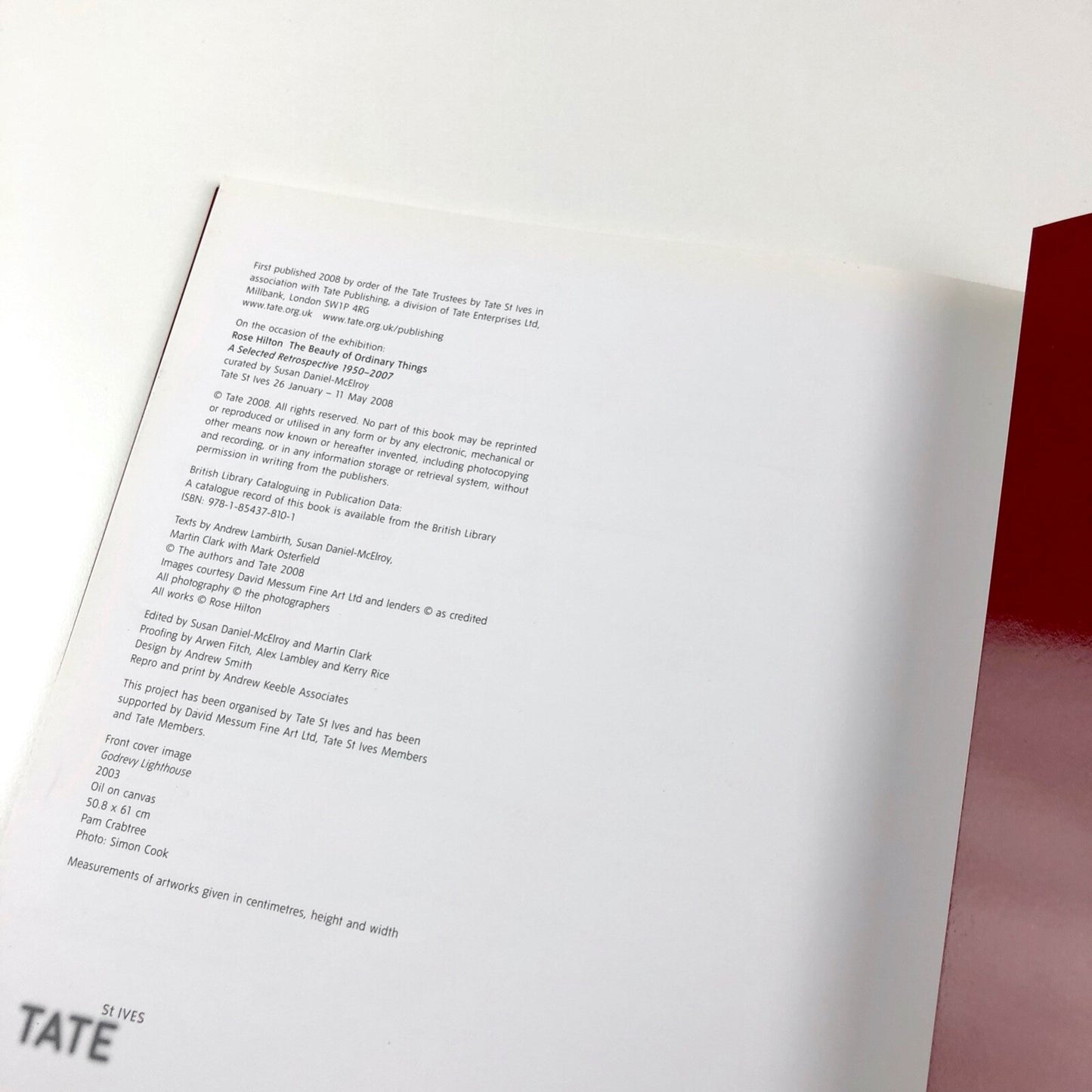Rose Hilton – The Beauty of Ordinary Things | Tate catalogue, 2008