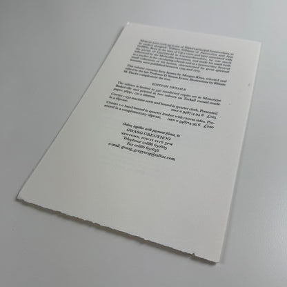 Prospectus Emynau Morgan Rhys ed. D. Simon Evans Rhiain M. Davies Gwasg Gregynog