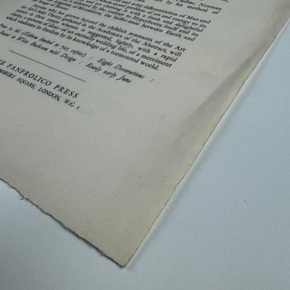 Promotional sheet for Hyperborea Two fantastic travel essays by Norman Lindsay | The Franfrolico Press c.1928