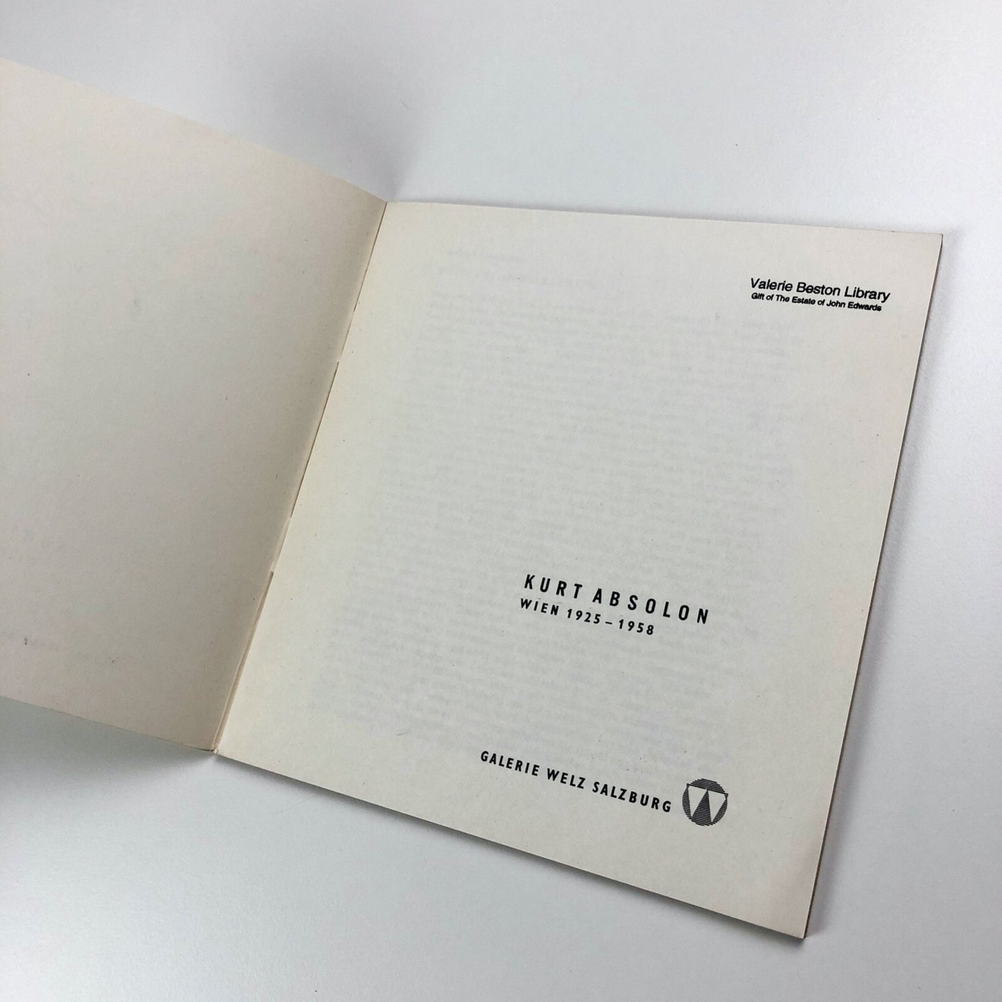 Kurt Absolon Wien 1925-1958 | Galerie Welz Salsburg exhibition catalogue, 1968