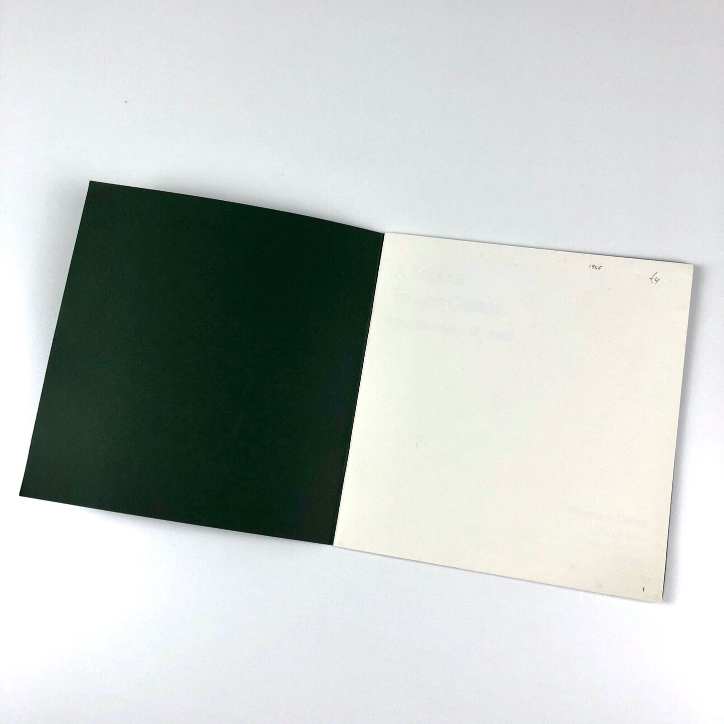 A Tribute to Leo Castelli | Mayor Gallery exhibition booklet, 1985