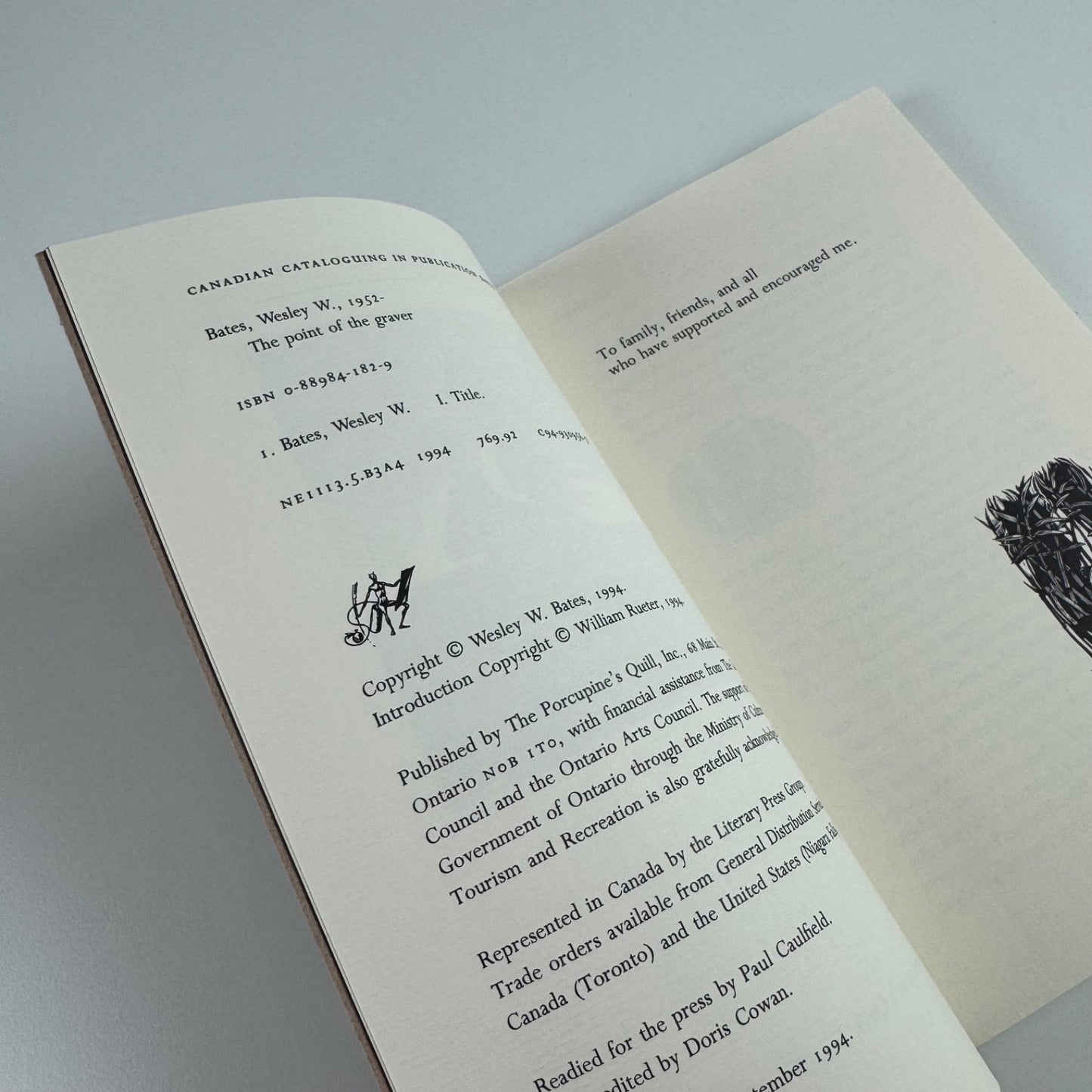 The point of the graver by Wesley W. Bates | The Porcupine’s Quill, 1994 second printing