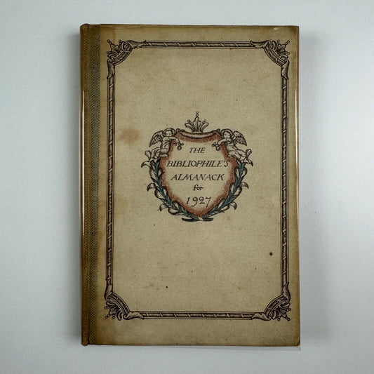 The Bibliophile’s Almanack for 1927 editors Oliver Simon and Harold Child | The Fleuron Curwen Press