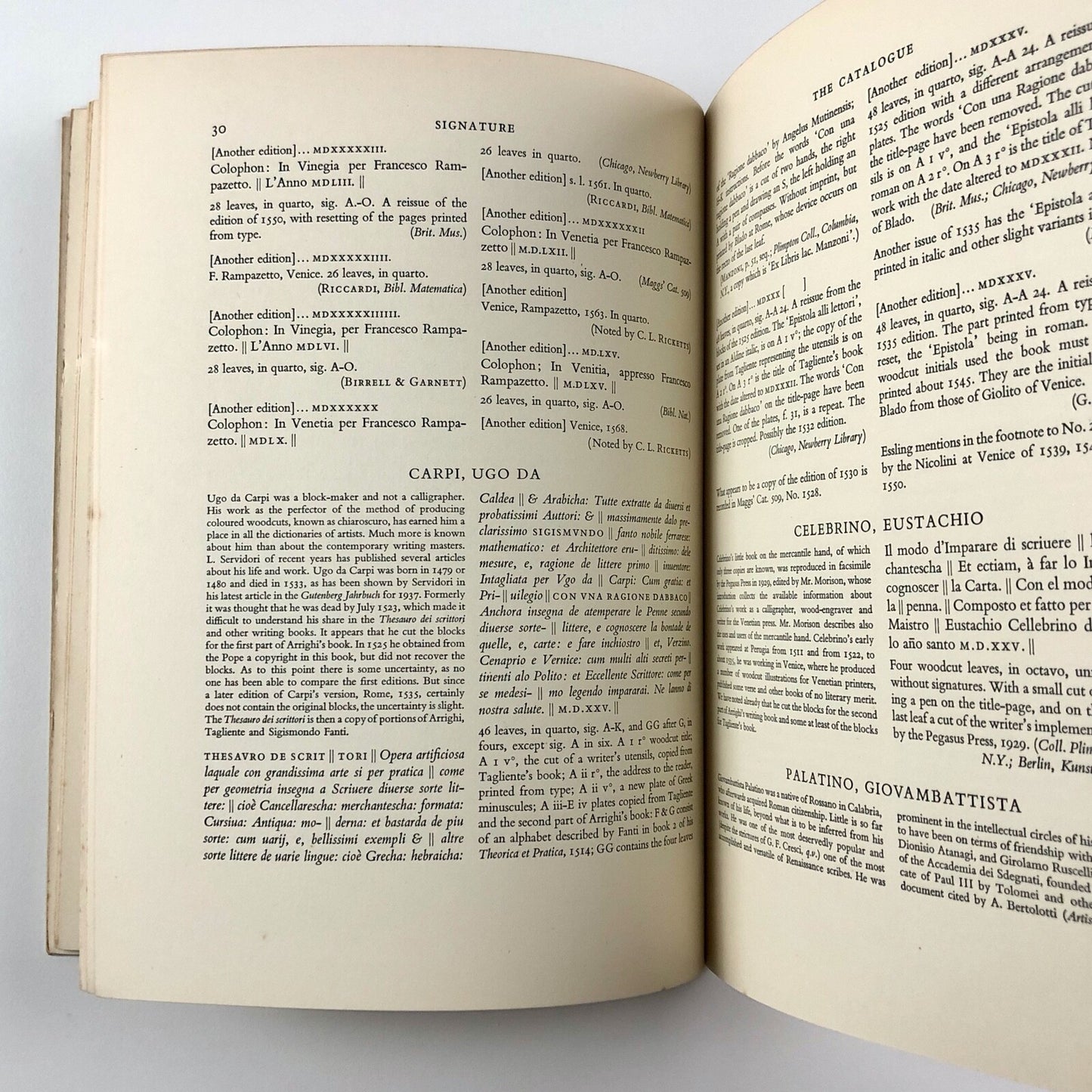 Signature. A quadrimestrial of typography and graphic arts |  New Series No. 10, 1950 | Editor Oliver Simon