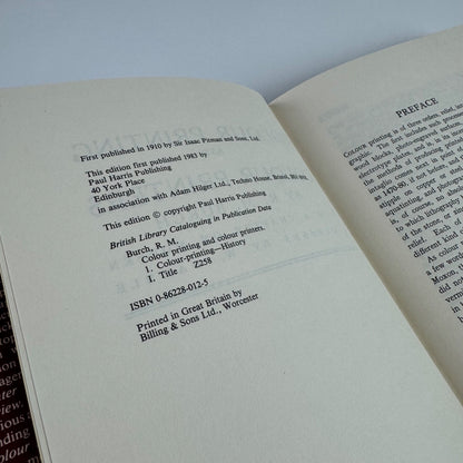 Colour Printing and Colour Printers by R.M. Burch | Paul Harris Publishing, 1983