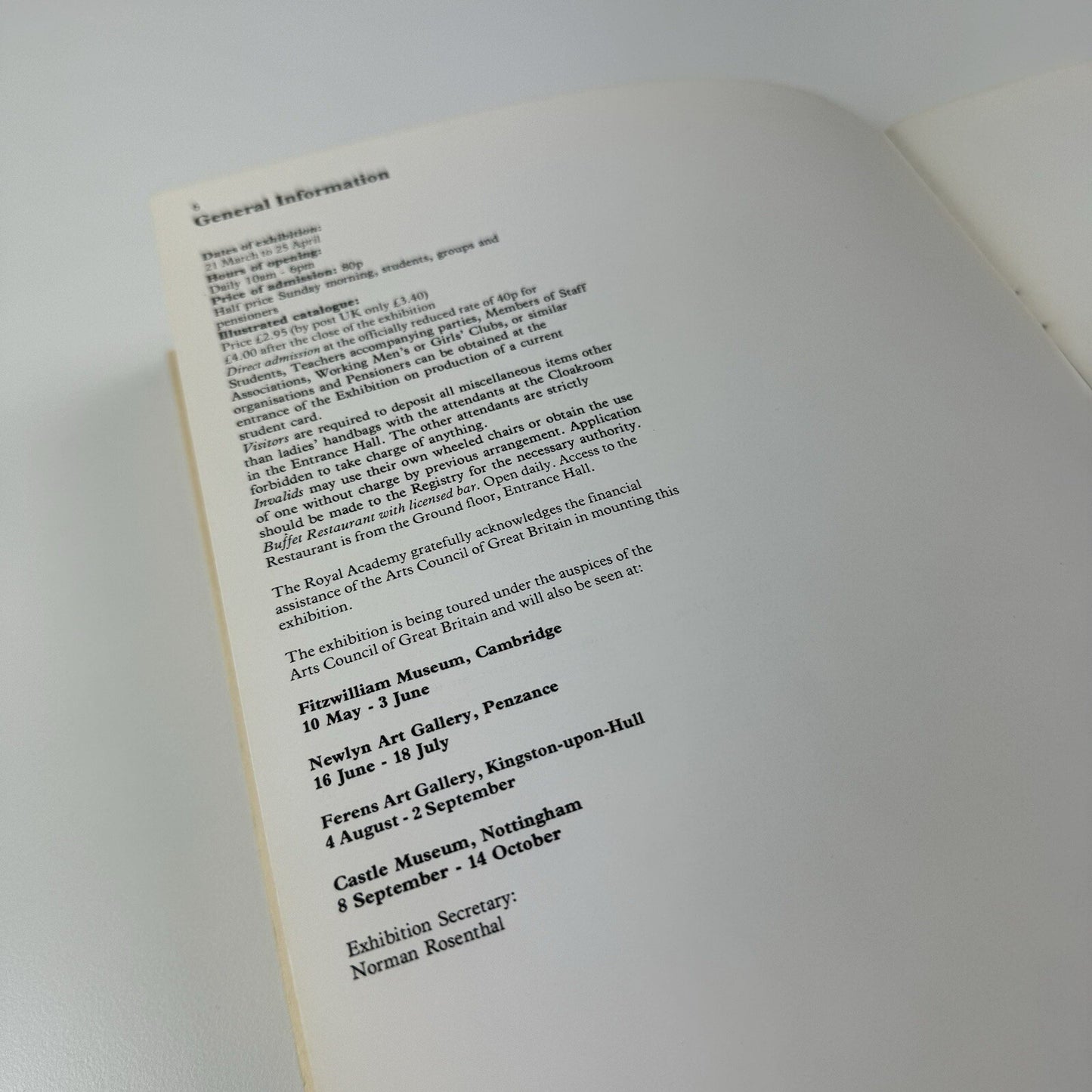 Ivon Hitchens | Royal Academy of Arts 1979 exhibition catalogue