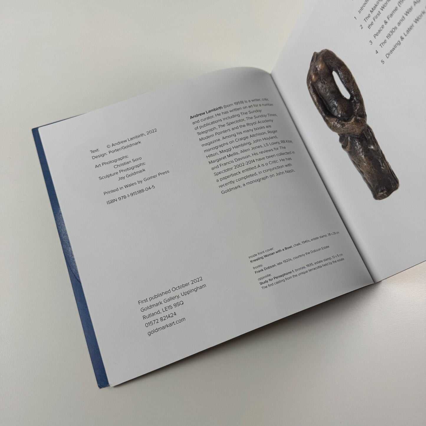 Frank Dobson ‘Bring it Alive’ by Andrew Lambirth | Goldmark, 2022