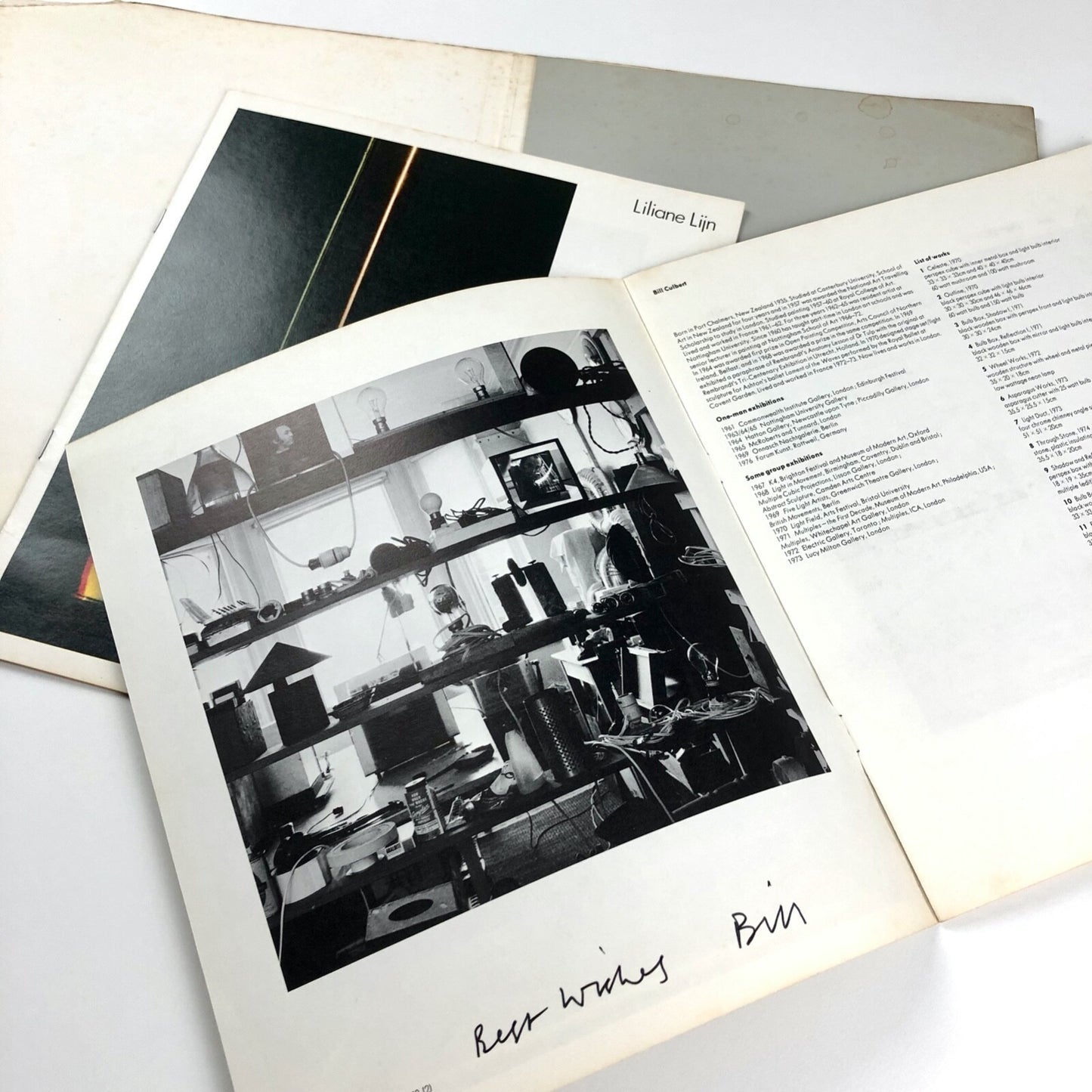 Beyond Light | Liliane Lijn / Bill Culbert | Arts Council catalogue | Serpentine DLI Museum, 1976