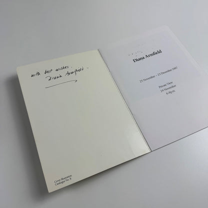 Leaftlet/catalogue for Diana Armfield | Browse & Darby, 1987 signed by the artist