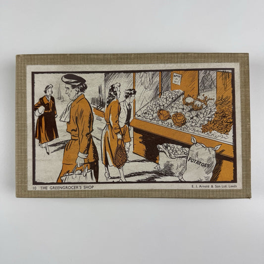 No 10 The Greengrocer's Shop educational maths toy | E.J. Arnold c.1950s – 86 cards