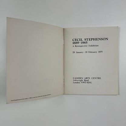 Cecil Stephenson 1889-1965 – A retrospective exhibition | Camden Arts Centre, 1975