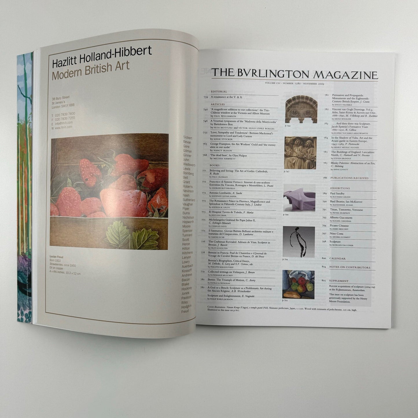The Burlington Magazine – Sculpture | November 2009 CLI no. 1280
