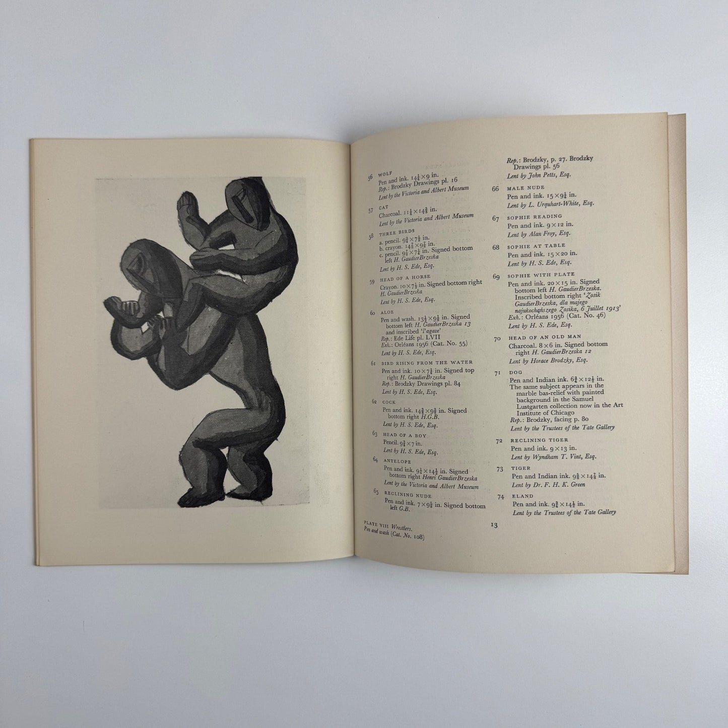 Henri Gaudier-Brzeska. Exhibition of sculpture, pastels & drawings Arts Council