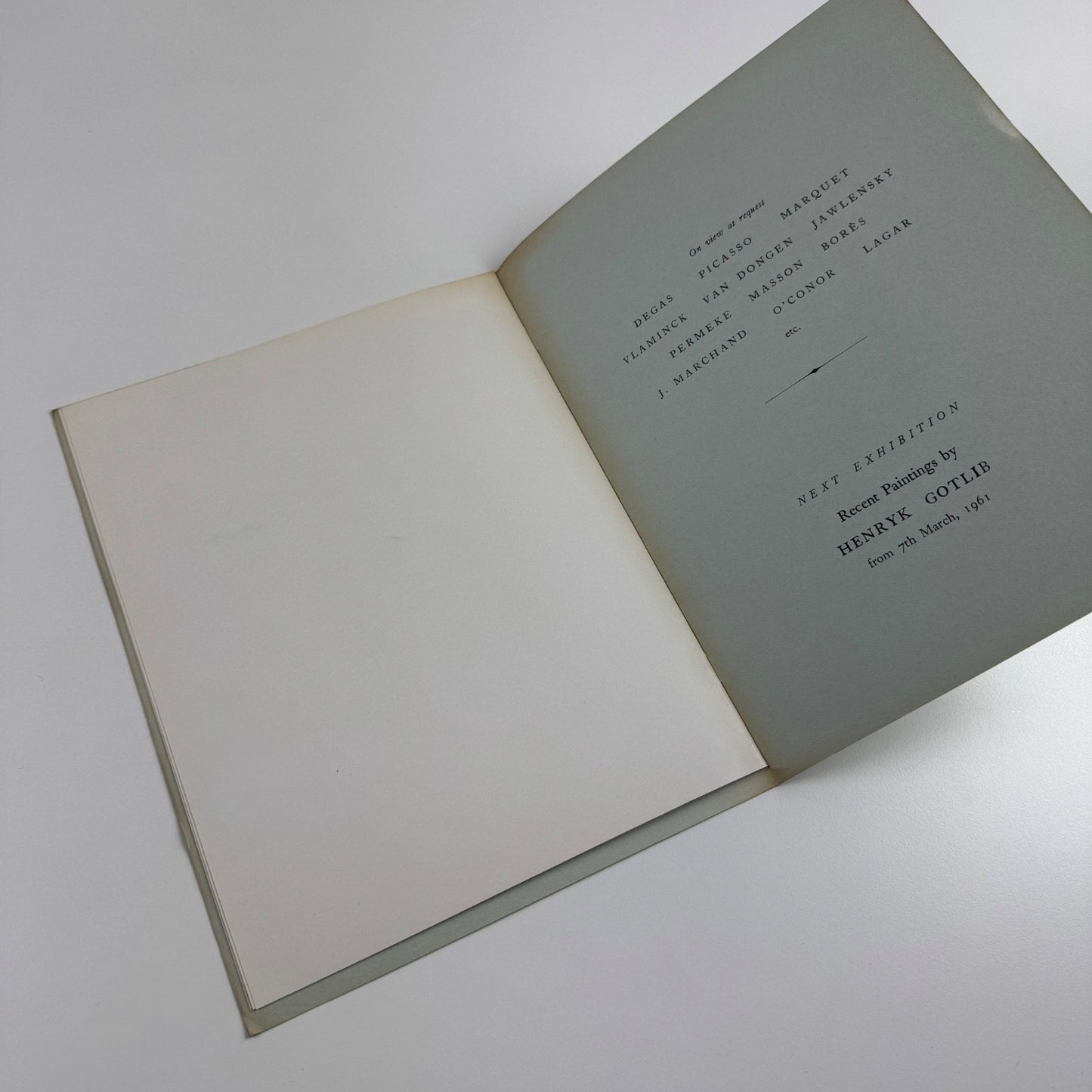 Pierre Carron. First London exhibition of paintings | Crane Kalman Gallery, 1961