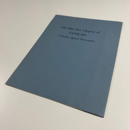 Offprint: The Fifty-first Chapter of Genesis. A Parable Against Persecution | Friends of Philip & Fanny Duschnes Dec 1958